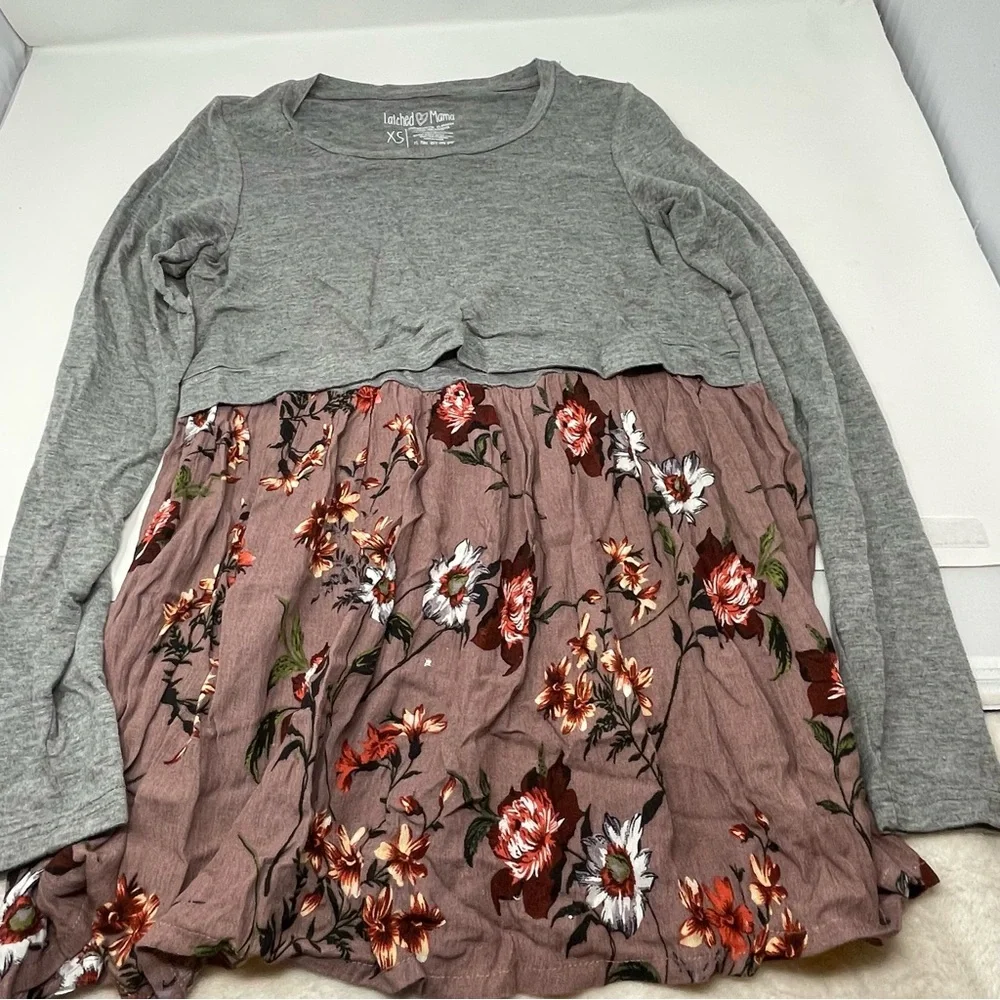 Latched Mama Nursing Long Sleeve Tops size XS lot of 4 - Picture 10 of 16